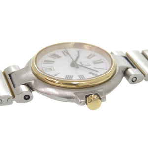 ダンヒル ミレニアム SS ホワイト 白文字盤 ゴールド シルバー クオーツ 腕時計 0551【中古】Dunhill