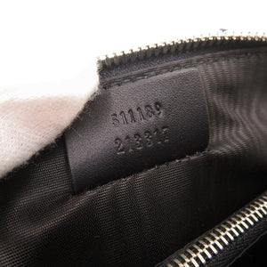 新品同様 グッチ × SEGA GUCCYプリント 511189 レザー ブラック ゴールド ショルダーバッグ 0558【中古】GUCCI