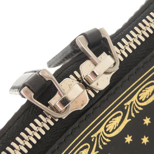 新品同様 グッチ × SEGA GUCCYプリント 511189 レザー ブラック ゴールド ショルダーバッグ 0558【中古】GUCCI