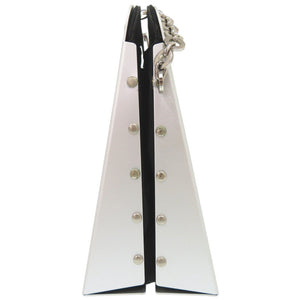 美品 サルヴァトーレフェラガモ ガンチーニ AU-21 6717 アルミ シルバー ショルダーバッグ 0564【中古】Salvatore Ferragamo