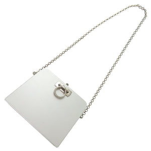 美品 サルヴァトーレフェラガモ ガンチーニ AU-21 6717 アルミ シルバー ショルダーバッグ 0564【中古】Salvatore Ferragamo