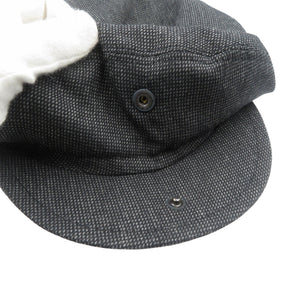 美品 ドルチェアンドガッバーナ ウール レーヨン ブラック レオパード ハンチング 帽子 0574【中古】DOLCE&GABBANA