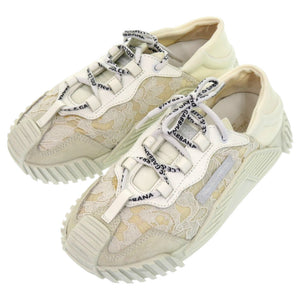 新品同様 ドルチェアンドガッバーナ NS1 スリッポン キッズ レース ナイロン 約20cm 白 スニーカー 0577【中古】DOLCE&GABBANA