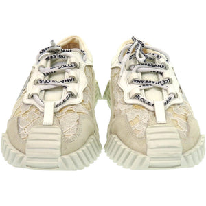 新品同様 ドルチェアンドガッバーナ NS1 スリッポン キッズ レース ナイロン 約20cm 白 スニーカー 0577【中古】DOLCE&GABBANA