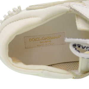 新品同様 ドルチェアンドガッバーナ NS1 スリッポン キッズ レース ナイロン 約20cm 白 スニーカー 0577【中古】DOLCE&GABBANA