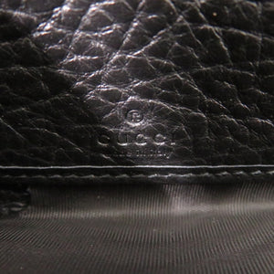 新品同様 グッチ ラウンドファスナー ダブルG エンボス 625558 グレインレザー ブラック 黒 長財布 0586【中古】GUCCI