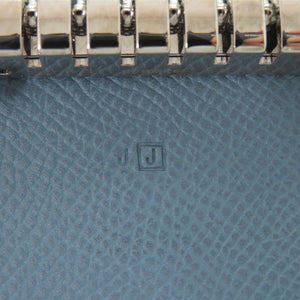 新品同様 エルメス 6連キーケース セリエ エテュイクレ6 ヴォーエプソン ブルージーン シルバー金具 □J刻印(2006年製) キーケース 青 0594【中古】HERMES