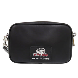 新品同様 マークバイマークジェイコブス カメラバッグ ベティ ブープ コラボ レザー ブラック ショルダーバッグ 黒 0598【中古】MARC BY MARC JACOBS
