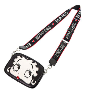 新品同様 マークバイマークジェイコブス カメラバッグ ベティ ブープ コラボ レザー ブラック ショルダーバッグ 黒 0598【中古】MARC BY MARC JACOBS