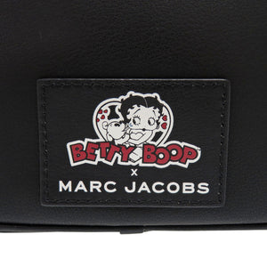 新品同様 マークバイマークジェイコブス カメラバッグ ベティ ブープ コラボ レザー ブラック ショルダーバッグ 黒 0598【中古】MARC BY MARC JACOBS