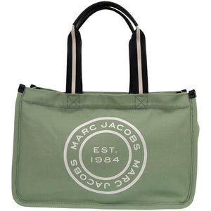 未使用品 マークジェイコブス ロゴ ディスク キャンバス グリーン 緑 トートバッグ 0600【中古】MARC JACOBS