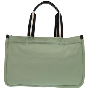 未使用品 マークジェイコブス ロゴ ディスク キャンバス グリーン 緑 トートバッグ 0600【中古】MARC JACOBS