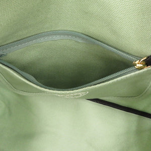 未使用品 マークジェイコブス ロゴ ディスク キャンバス グリーン 緑 トートバッグ 0600【中古】MARC JACOBS