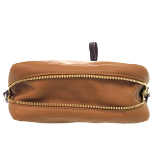 美品 ロンシャン レザー キャメル 茶 ショルダーバッグ 0602【中古】Longchamp