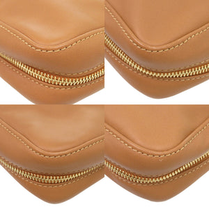 美品 ロンシャン レザー キャメル 茶 ショルダーバッグ 0602【中古】Longchamp