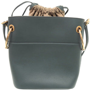 新品同様 クロエ 2way クロエ ロイ ミニバケット 01-19-75-65 レザー グリーン 緑 ハンドバッグ 0609【中古】Chloe