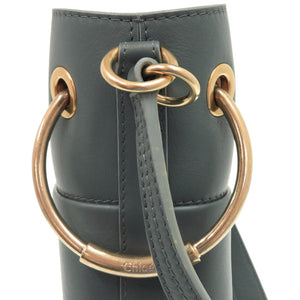 新品同様 クロエ 2way クロエ ロイ ミニバケット 01-19-75-65 レザー グリーン 緑 ハンドバッグ 0609【中古】Chloe