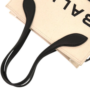 未使用品 バリー ミニ WAM02G CV034 キャンバス レザー ゴールド金具 ブラック 黒 ショルダーバッグ 0621【中古】BALLY