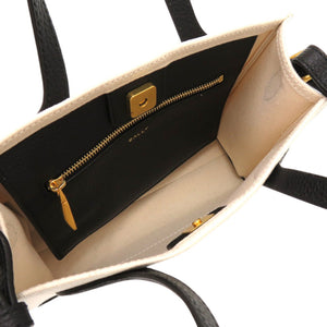 未使用品 バリー ミニ WAM02G CV034 キャンバス レザー ゴールド金具 ブラック 黒 ショルダーバッグ 0621【中古】BALLY