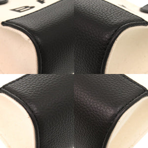 未使用品 バリー ミニ WAM02G CV034 キャンバス レザー ゴールド金具 ブラック 黒 ショルダーバッグ 0621【中古】BALLY