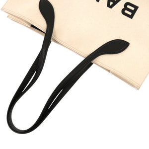 未使用品 バリー Bar WAE02X CV084 キャンバス レザー ゴールド金具 ブラック 黒 トートバッグ 0623【中古】BALLY