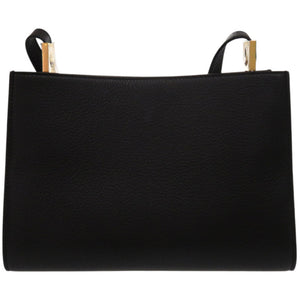 未使用品 バリー Trapeze Soft エンブレム WAO01TVT493U901O グレインレザー キャンバス ブラック 黒 ショルダーバッグ 0625【中古】BALLY