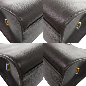 未使用品 バリー Trapeze Soft エンブレム WAO01TVT493U901O グレインレザー キャンバス ブラック 黒 ショルダーバッグ 0625【中古】BALLY