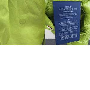 美品 ヘルノ ダウンベスト 2ポケット 42PI001433D ダウン フェザー グリーン 0642【中古】Herno