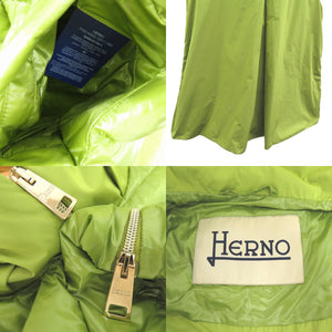 美品 ヘルノ ダウンベスト 2ポケット 42PI001433D ダウン フェザー グリーン 0642【中古】Herno