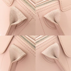 新品同様 ロンシャン ル プリアージュ シティ コーティングキャンバス ピンク トートバッグ 0643【中古】Longchamp