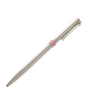 美品 ティファニー Tクリップ シルバー925 ピンク ボールペン 0658【中古】TIFFANY&Co.
