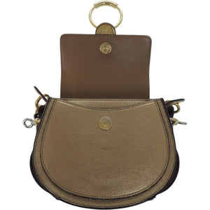 美品 クロエ 2WAY メタル テス スモール 01 19 70 65 3 レザー ゴールド 金 ショルダーバッグ 0659【中古】Chloe