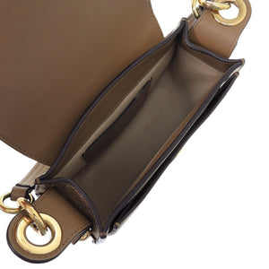 美品 クロエ 2WAY メタル テス スモール 01 19 70 65 3 レザー ゴールド 金 ショルダーバッグ 0659【中古】Chloe