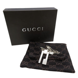 グッチ Gロゴ プレート チェーン シルバー925 ネックレス 0664【中古】GUCCI