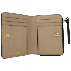 新品同様 トリーバーチ マックグロー 158904 001 レザー ブラック 黒 二つ折り財布 0666【中古】Tory Burch