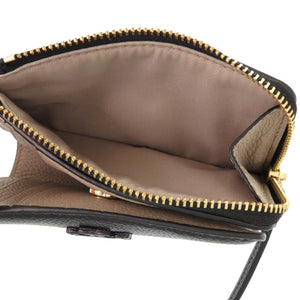 新品同様 トリーバーチ マックグロー 158904 001 レザー ブラック 黒 二つ折り財布 0666【中古】Tory Burch