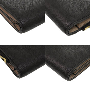 新品同様 トリーバーチ マックグロー 158904 001 レザー ブラック 黒 二つ折り財布 0666【中古】Tory Burch