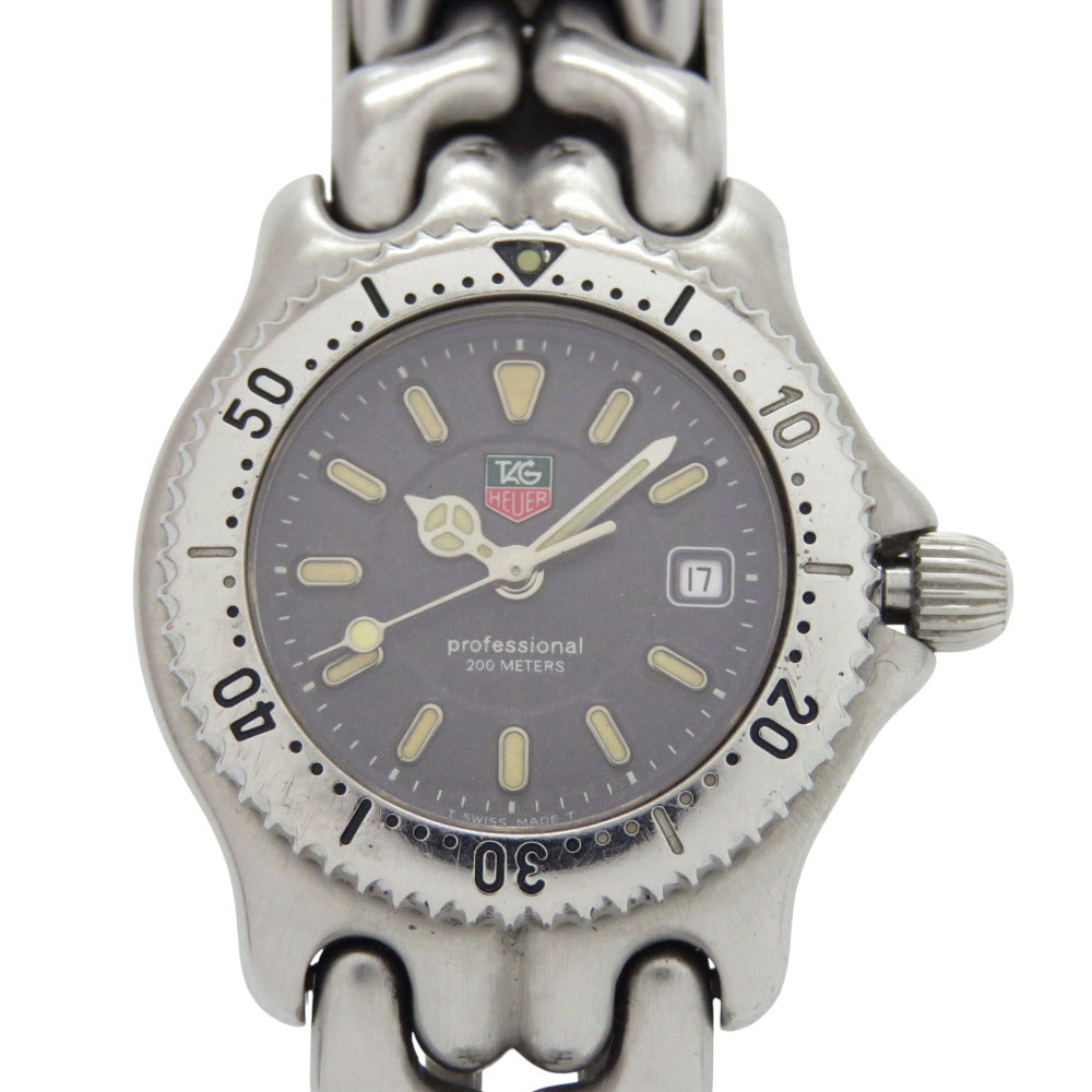 タグホイヤー セル デイト WG1313-2 SS グレー クオーツ 腕時計 0667【中古】TAG HEUER