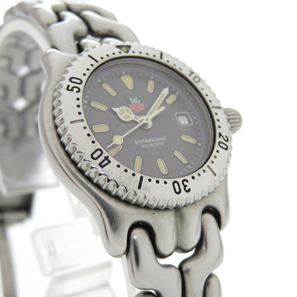 タグホイヤー セル デイト WG1313-2 SS グレー クオーツ 腕時計 0667【中古】TAG HEUER