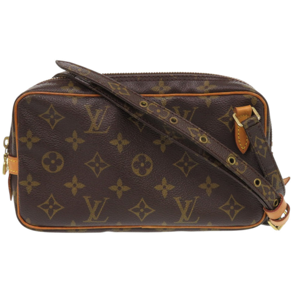 ルイ ヴィトン マルリーバンドリエール モノグラム M51828 モノグラムキャンバス ブラウン LV 茶 ショルダーバッグ 0675【中古】LOUIS VUITTON