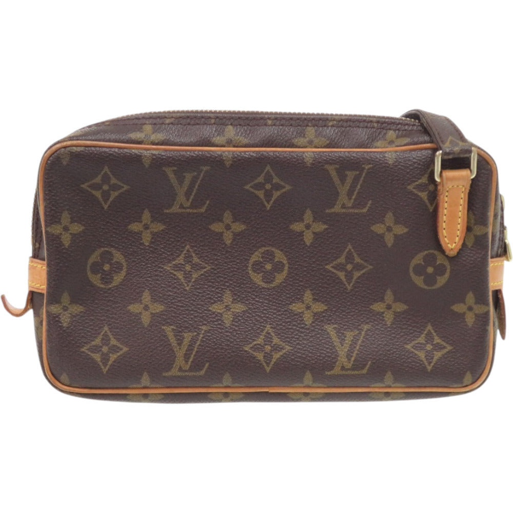ルイ ヴィトン マルリーバンドリエール モノグラム M51828 モノグラムキャンバス ブラウン LV 茶 ショルダーバッグ 0675【中古】LOUIS VUITTON