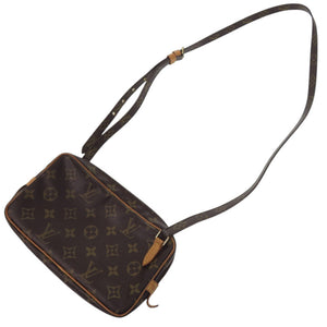 ルイ ヴィトン マルリーバンドリエール モノグラム M51828 モノグラムキャンバス ブラウン LV 茶 ショルダーバッグ 0675【中古】LOUIS VUITTON