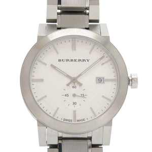 美品 バーバリー BU9900 SS シルバー クオーツ 腕時計 0684【中古】BURBERRY