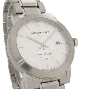 美品 バーバリー BU9900 SS シルバー クオーツ 腕時計 0684【中古】BURBERRY