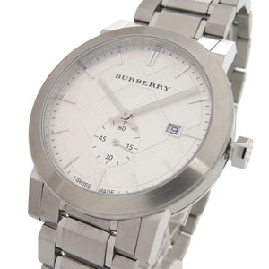 美品 バーバリー BU9900 SS シルバー クオーツ 腕時計 0684【中古】BURBERRY