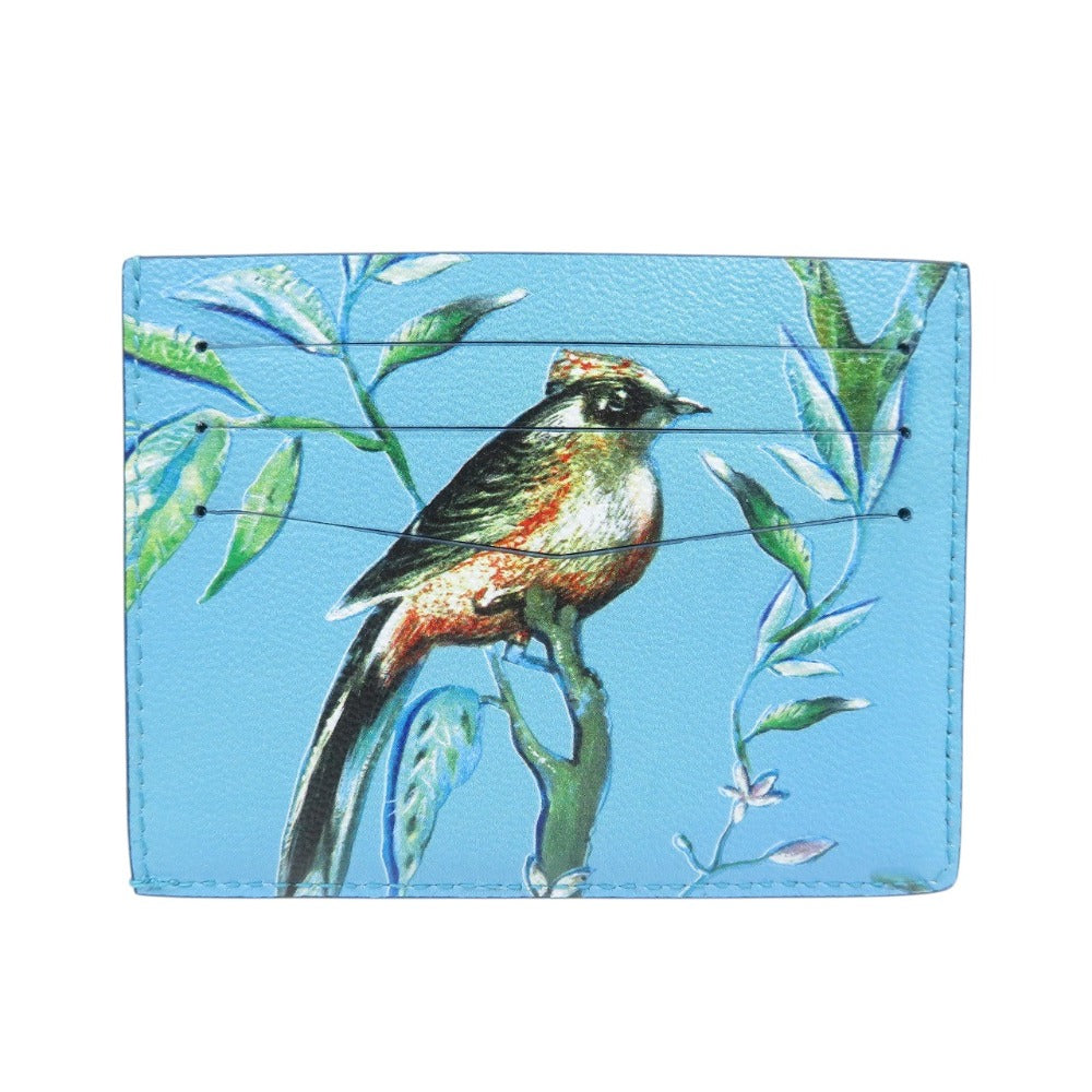 未使用 ダンヒル アクアリウム スリップ DU19R230CAC430 レザー ブルー カードケース 名刺入れ 0689【中古】dunhill