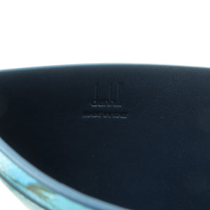 未使用 ダンヒル アクアリウム スリップ DU19R230CAC430 レザー ブルー カードケース 名刺入れ 0689【中古】dunhill