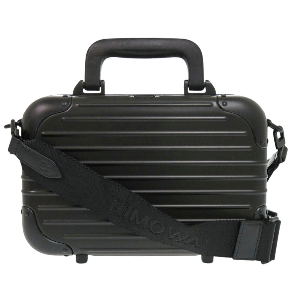 美品 リモワ 930.90.002 ORIGINAL オリジナル クロスボディバッグ 16 アルミニウム ブラック ショルダーバッグ 黒 0719【中古】RIMOWA