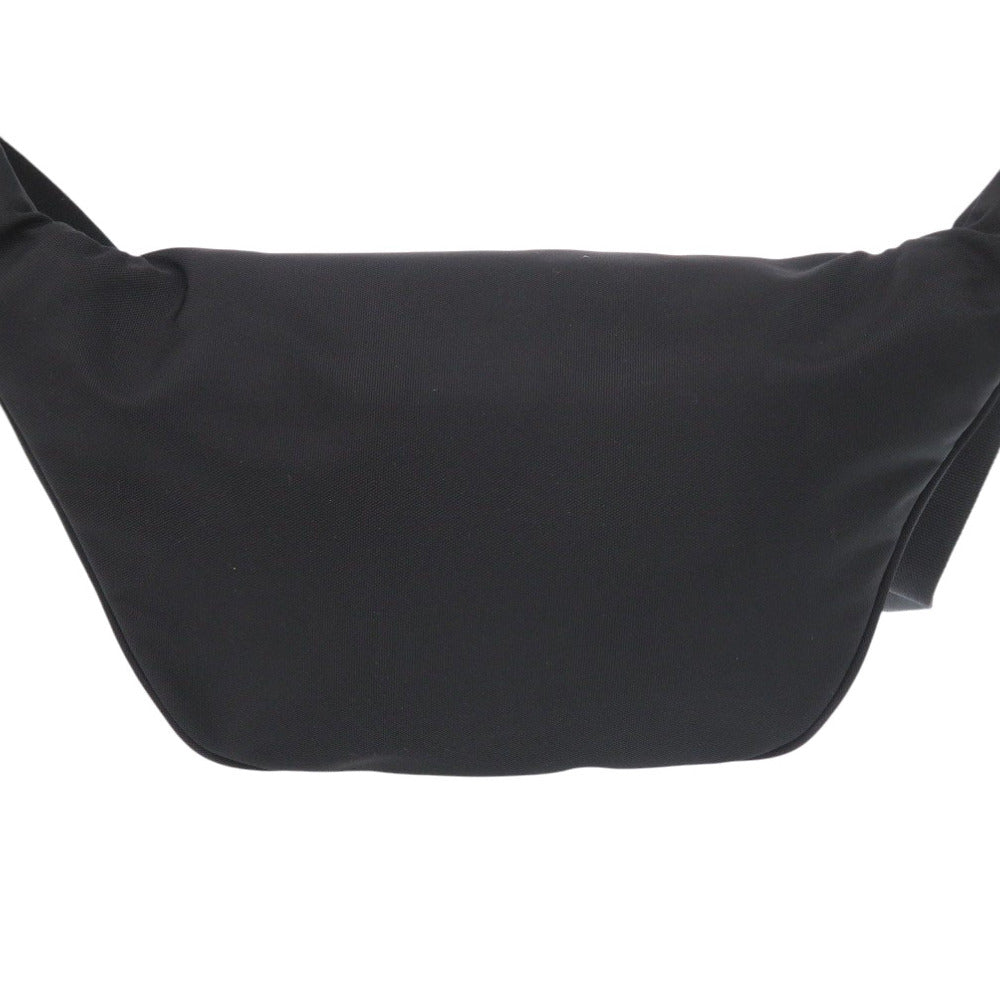 美品 バレンシアガ 482389 ナイロン ブラック ボディバッグ 黒 0721【中古】BALENCIAGA