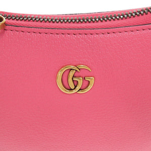 未使用品 グッチ アフロディーテ 739076 レザー ピンク ミニ ショルダーバッグ ハンドバッグ 0753【中古】GUCCI